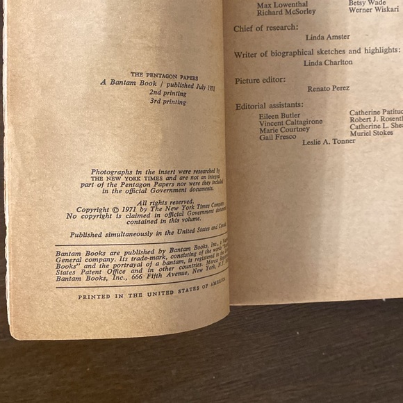 The Pentagon Papers The Secret History of the Vietnam War by Neil Sheehan, 1971 - Picture 2 of 10